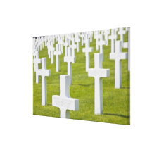 Luxembourg, Hamm. US Military Cemetery Stretched Canvas Print