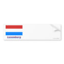 Luxemburg Flagge mit Namen bumper stickers