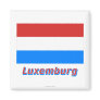 Luxemburg Flagge mit Namen