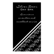 Luxurious Glam Business Card, Black and White
