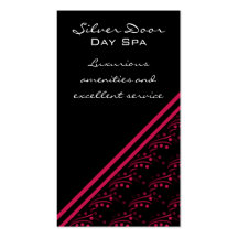 Luxurious Glam Business Card, Luscious Pink