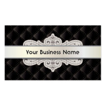 Luxury Black VIP Hair & Beauty business card