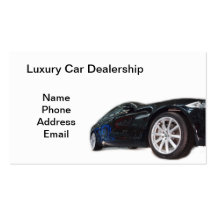 Luxury Car Dealership Business Card Templates