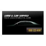 Luxury Car Limousine & Car Service Business Card