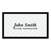 Luxury Diamond Quilt Diving Business Card