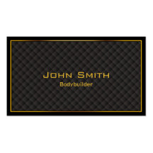 Luxury Gold Border Bodybuilding Business Card