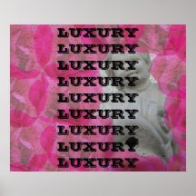 LUXURY Roses & Statue Print