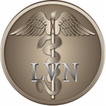 LVN Caduceus Cut Outs