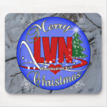 LVN CHRISTMAS MERRY LICENSED VOCATIONAL NURSE MOUSEPADS