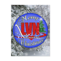LVN CHRISTMAS MERRY LICENSED VOCATIONAL NURSE POST CARD