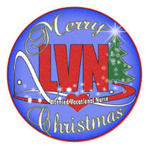 LVN CHRISTMAS MERRY LICENSED VOCATIONAL NURSE STICKERS