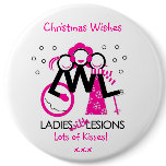 LWL Christmas BUMPER badge Pinback Button