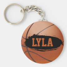 Lyla Personalized Basketball Keychain / Keyring