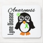 Lyme Disease Awareness Penguin Mousepads