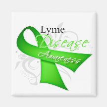 Lyme Disease Awareness Ribbon Magnet