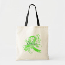 Lyme Disease Believe Flourish Ribbon Bag