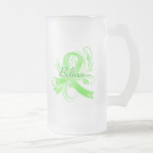 Lyme Disease Believe Flourish Ribbon Coffee Mugs