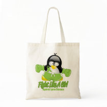 Lyme Disease Fighting Penguin Tote Bag