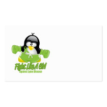 Lyme Disease Fighting Penguin Business Card Templates
