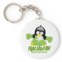Lyme Disease Fighting Penguin Keychains