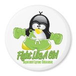 Lyme Disease Fighting Penguin Fridge Magnets
