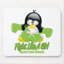 Lyme Disease Fighting Penguin Mousepads