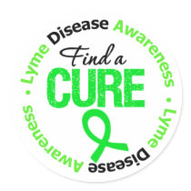 Lyme Disease Find A Cure Sticker