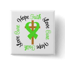 Lyme Disease Hope Faith Love Prayer Cross Pin
