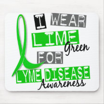Lyme Disease I Wear Lime Green For Awareness 37 Mouse Pad