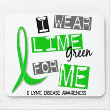 Lyme Disease I Wear Lime Green For Me 37 Mouse Pads