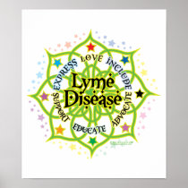 Lyme Disease Lotus Print