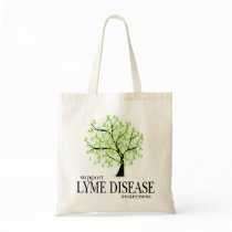 Lyme Disease Tree Tote Bags