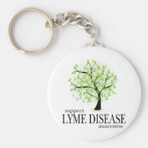Lyme Disease Tree Key Chains