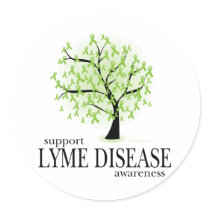 Lyme Disease Tree stickers