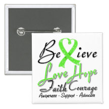 Lymphoma Believe Heart Collage Pin