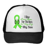 Lymphoma Cancer Ribbon My Hero My Son Hat