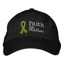 Lymphoma Faith Matters Embroidered Baseball Cap