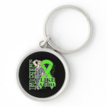 Lymphoma Fight Like A Girl Kickin Butt Keychain