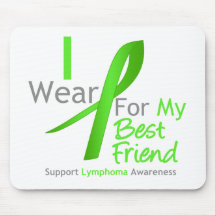 Lymphoma I Wear Lime Green For My Best Friend Mouse Pad