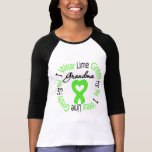 Lymphoma I Wear Lime Green Ribbon Grandmother Shirt
