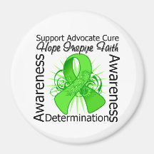 Lymphoma Inspirations Spiral Ribbon Refrigerator Magnets