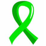 Lymphoma Lime Green Ribbon 3 Photo Sculpture