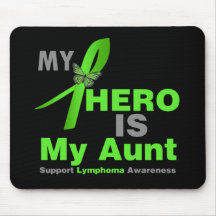 Lymphoma My Hero is My Aunt Mouse Pads
