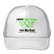 Lymphoma Tribal Ribbon For My Dad Hat