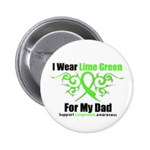 Lymphoma Tribal Ribbon For My Dad Pins