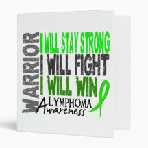 Lymphoma Warrior Vinyl Binders
