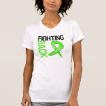 Lymphome battant en retraite t-shirts