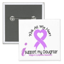 Lymphome de Hodgkins je soutiens ma fille Badges Avec Agrafe