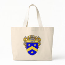 Lynch Coat of Arms (Mantled) Canvas Bags