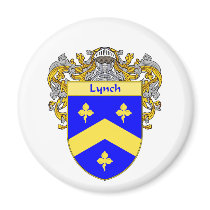 Lynch Coat of Arms (Mantled) Magnets